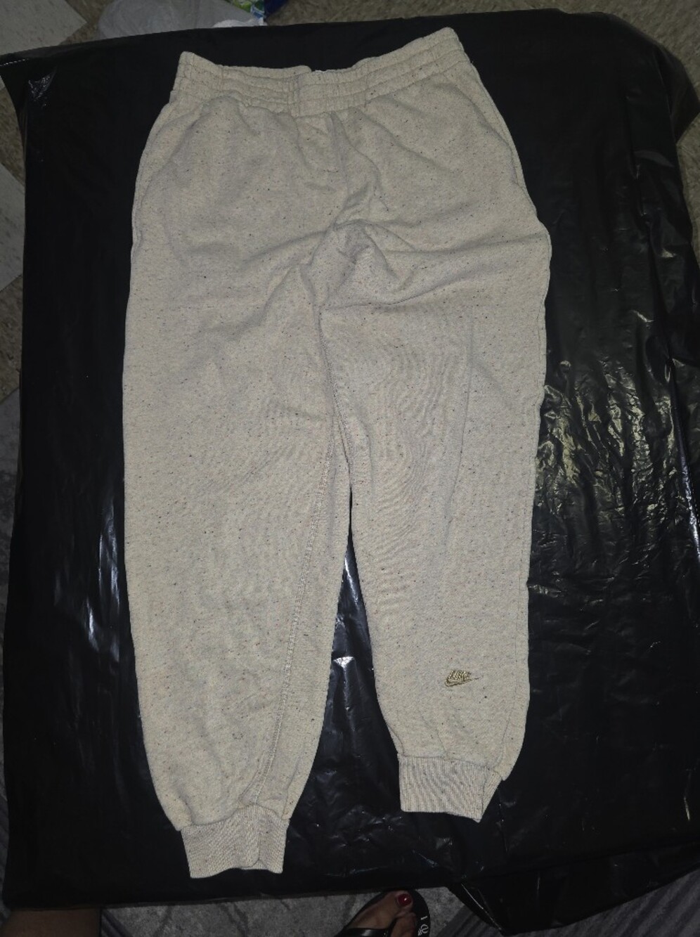 Nike Kids Cream Speckled Jogger Sweatpants